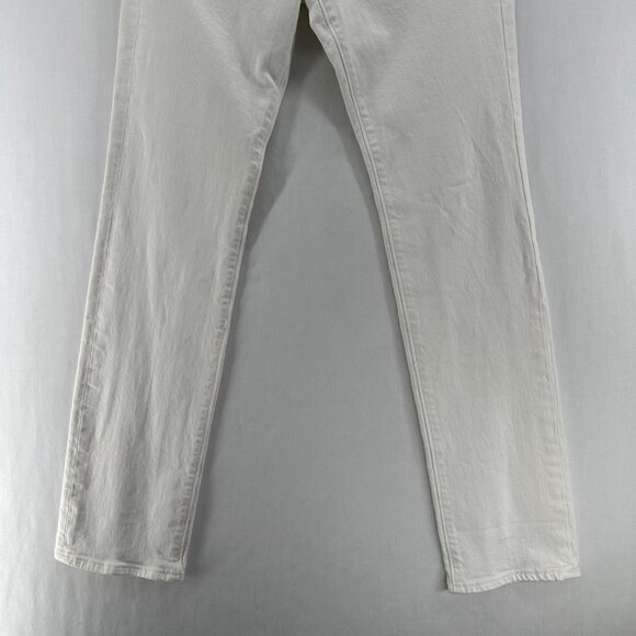 Lucky Brand Handcrafted Sweet Straight Jeans 4/27 Mid-Rise Stretch Denim White - Picture 4 of 13
